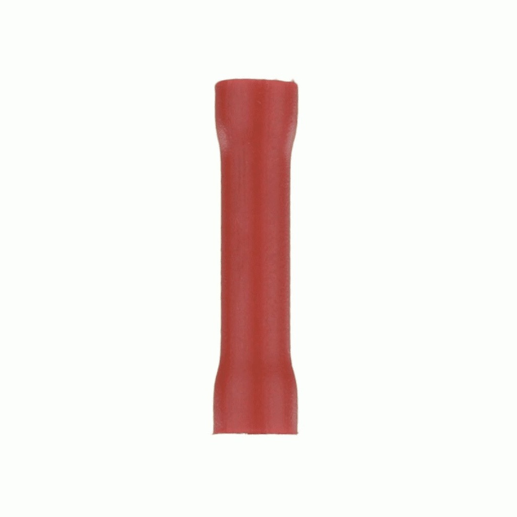 RVBC825 - Red Vinyl Butt Connector 8AWG